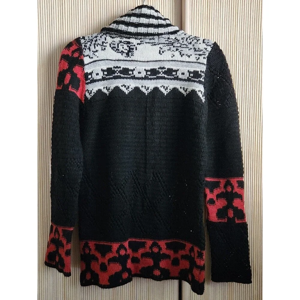 Desigual by Christian Lacroix Women's Sweater Size L Pullover Cowl Neck EUC - Picture 3 of 7